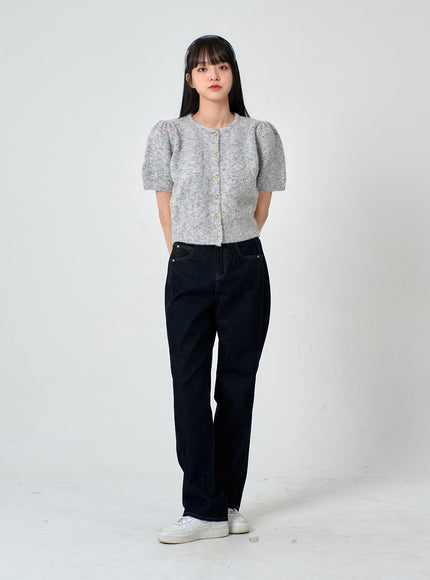 Gerade geschnittene Raw-Denim-Hose ON29