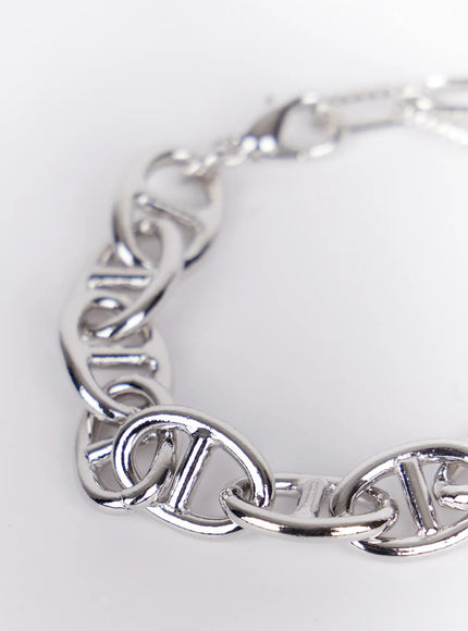 elegant-chain-link-bracelet-in514 / Silver