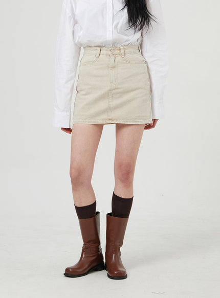High Waist Cotton Skort OF328