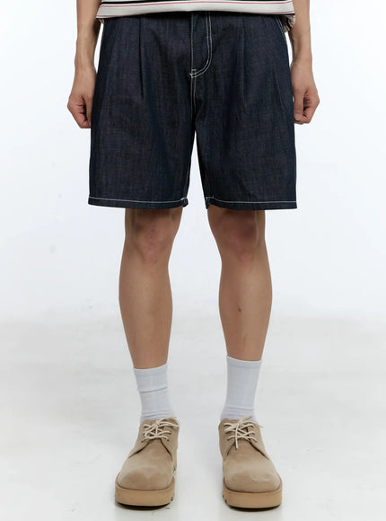 mens-pleated-denim-jorts-il517