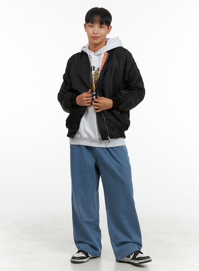 mens-pintuck-wide-fit-cotton-denim-jeans-is419