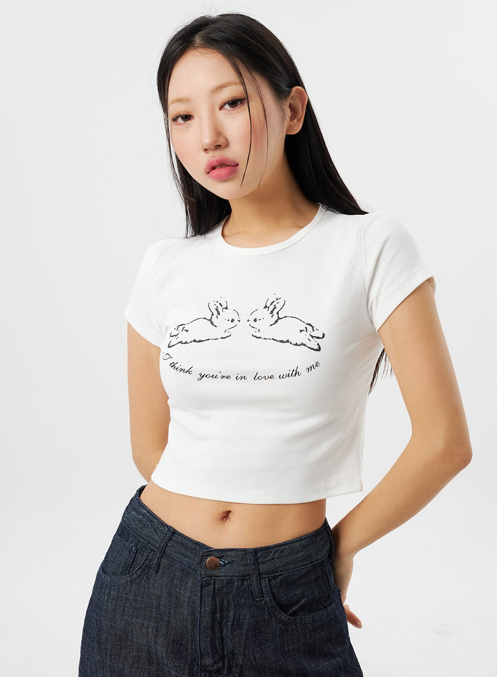 Cropped Bunny Tee CY315