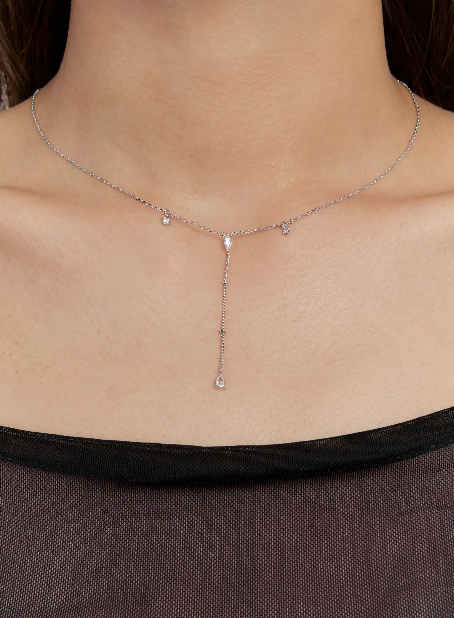Kongline Cubic Necklace IS517 Feminine style LEWKIN – LEWKIN