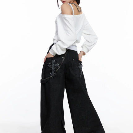 lea-cross-patch-baggy-jeans-is525