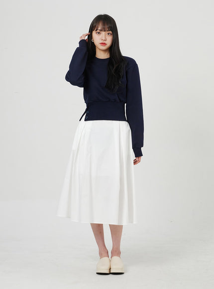 Pleated Maxi Skirt OF322