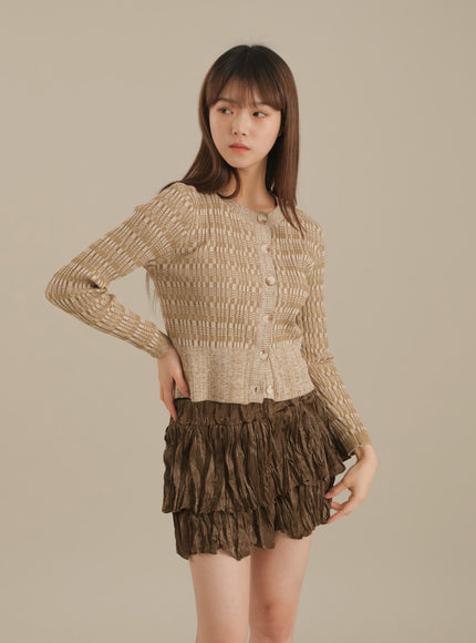 Ruffle Tier Mini Skirt J17