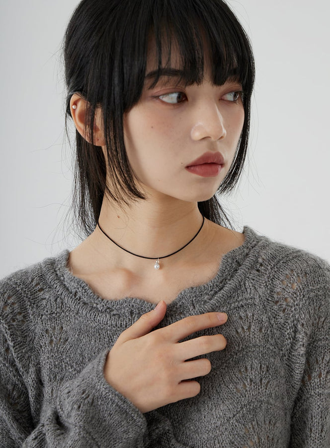 Collier ras de cou perle OO24