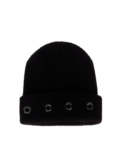 Men's Ribbed Eyelet Beanie IS502