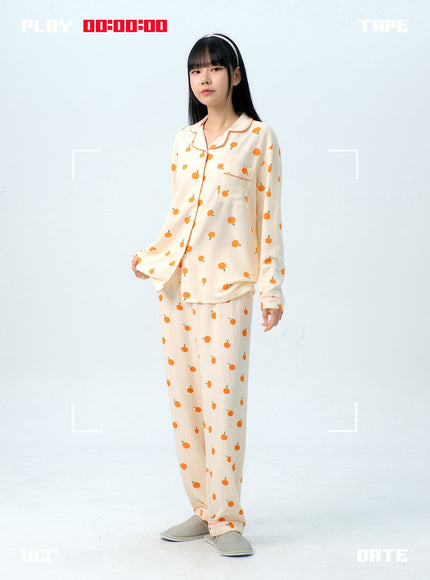 apricot-pattern-pajama-set-ig313