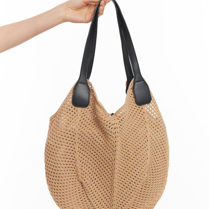 crochet-shoulder-bag-ia528 / Beige