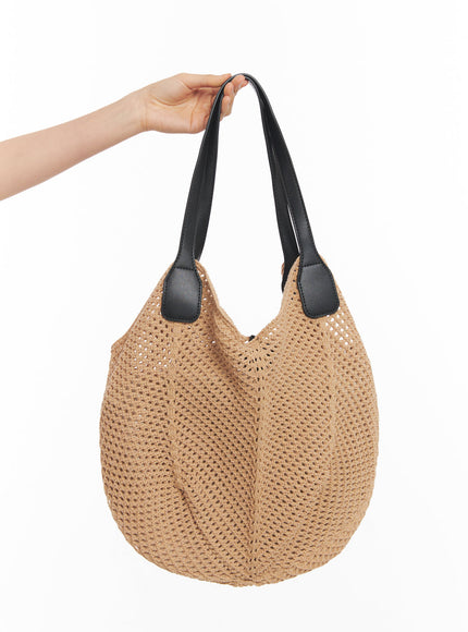 crochet-shoulder-bag-ia528 / Beige
