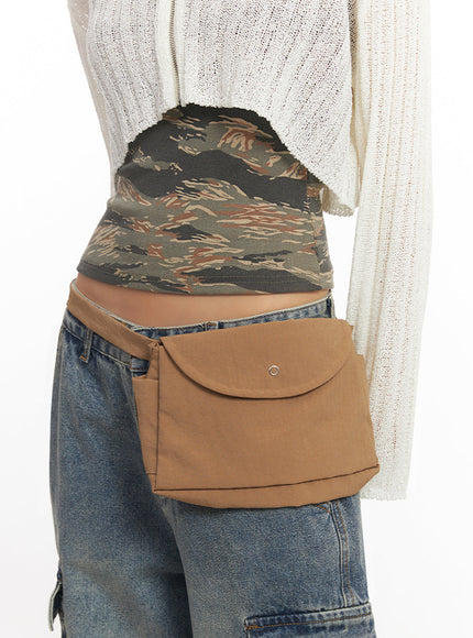 square-belt-bag-ia528 / Beige