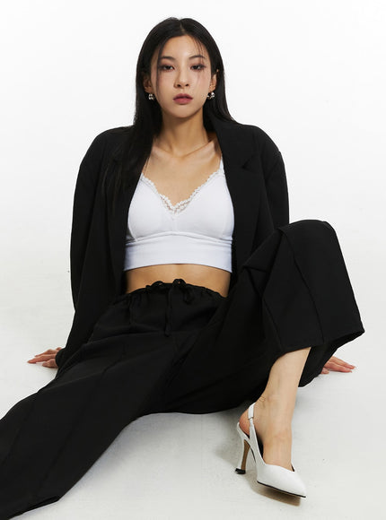 oversize-loose-fit-blazer-in308 / Black