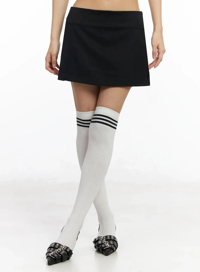 low-rise-mini-skirt-im530 / Black