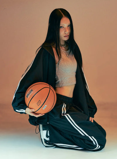 casual-tracksuit-matching-set-cs509 / Black