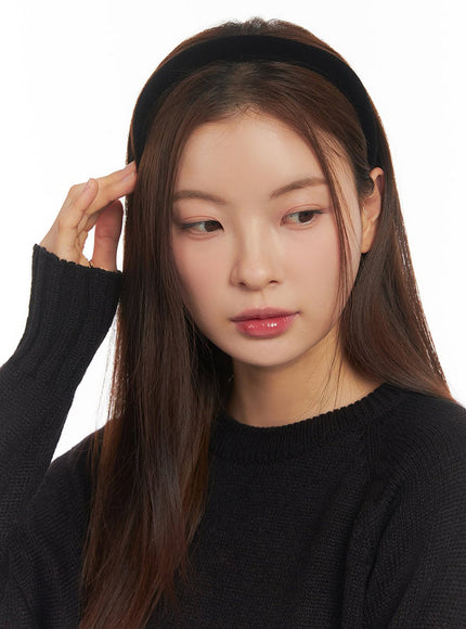 velvet-headband-im513 / Black