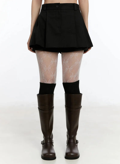 pleated-mini-skort-im513 / Black
