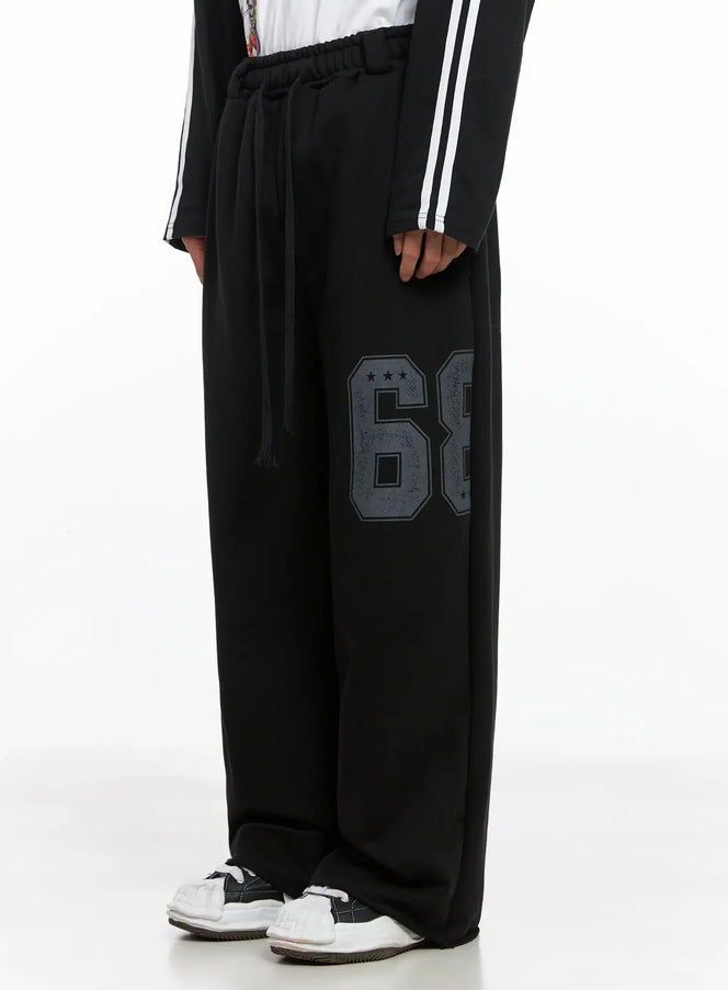 Men's Number Graphic Sweatpants IO516