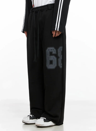 Men's Number Graphic Sweatpants IO516