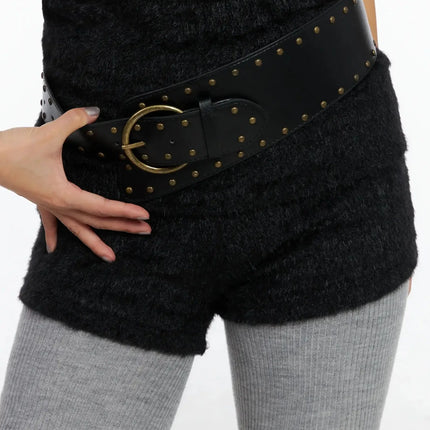 wide-studded-belt-id503 / Black