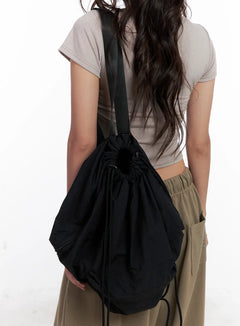 classic-lightweight-drawstring-backpack-cl522 / Black