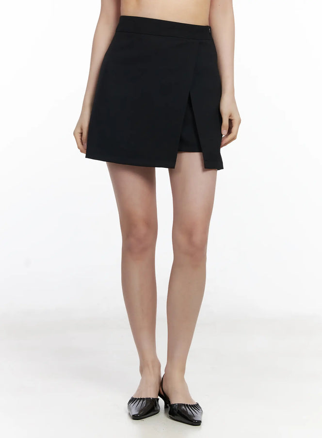 chic-a-line-mini-skirt-cj519 / Black
