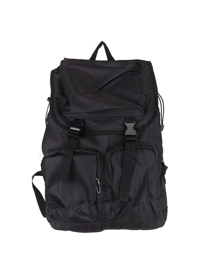 men-s-buckle-pocket-backpack-iy530 / Black