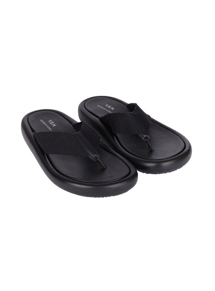 mens-comfy-flip-flops-iy522 / Black