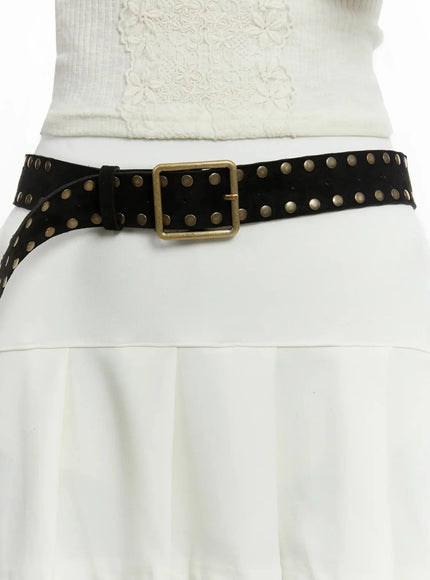 studded-textured-belt-id525 / Black