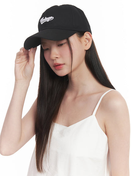 embroidered-baseball-cap-iy513 / Black