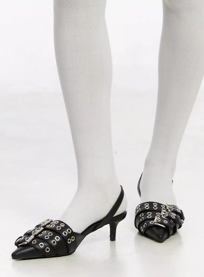 stylish-buckle-stiletto-heels-im530 / Black