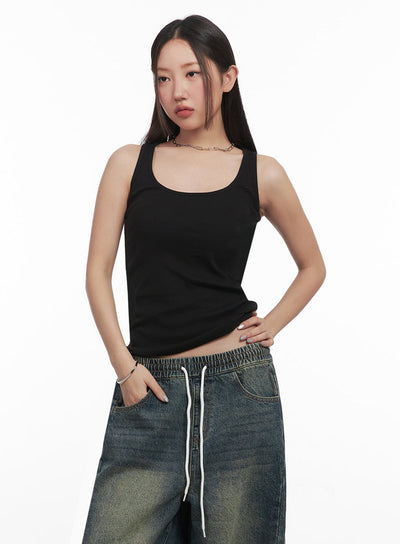 essential-tank-top-im524 / Black