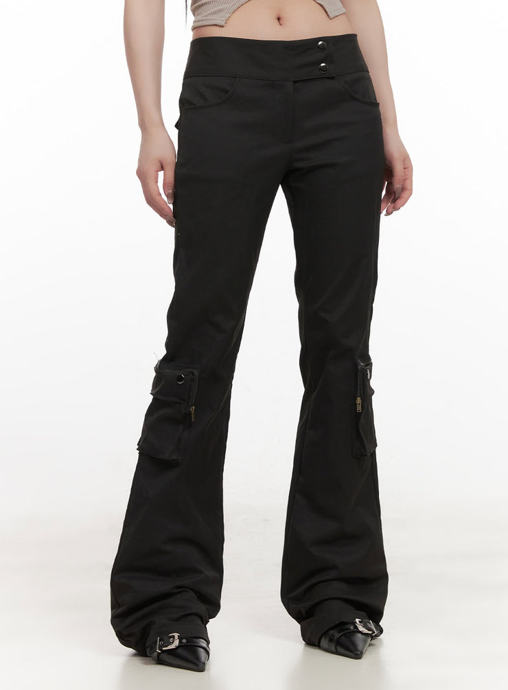 Cargo Low-Waist Bootcut Pants CJ516