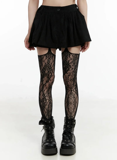 corduroy-skort-ij521 / Black