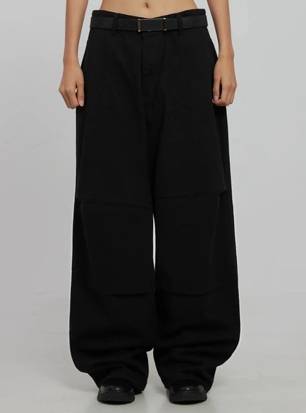 wide-leg-pants-ij509 / Black