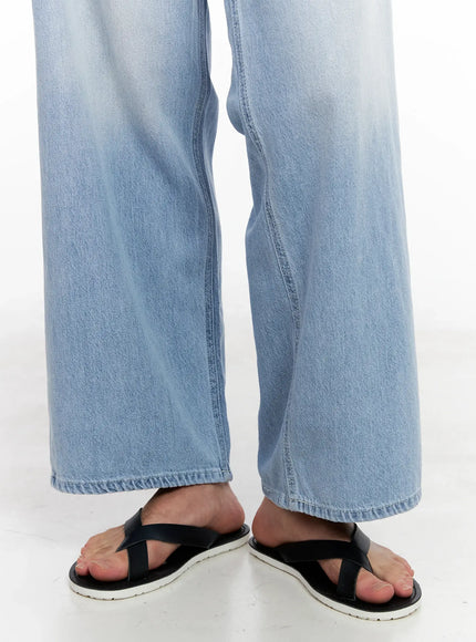 mens-twist-strap-lightweight-sandals-ig508 / Black