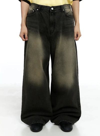 mens-baggy-jeans-ig520 / Black