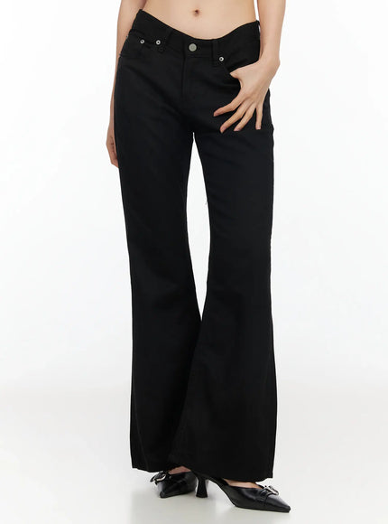 bootcut-summer-pants-im524 / Black