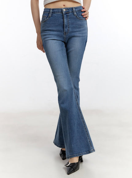 maris-hip-pad-bootcut-jeans-ca508 / Blue