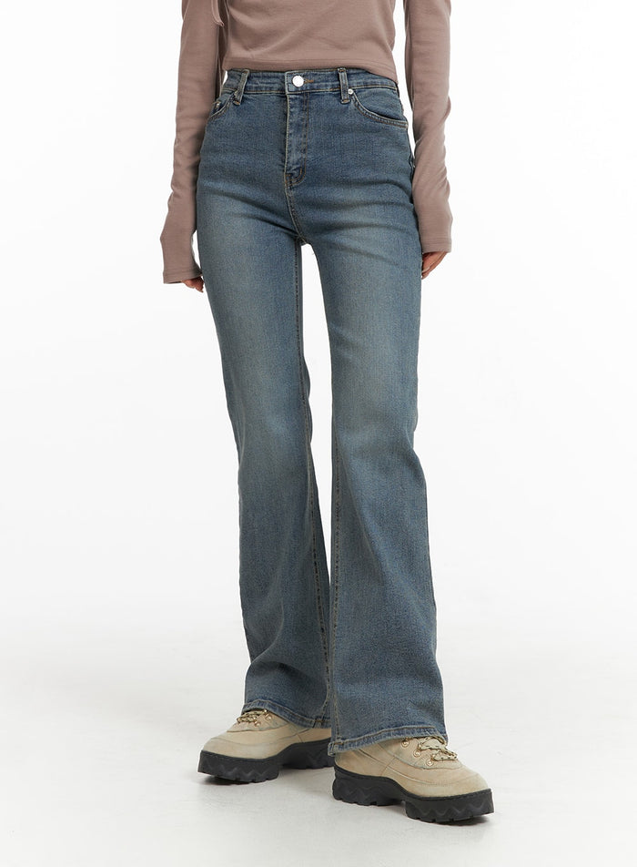 slim-fit-bootcut-jeans-cj426 / Blue