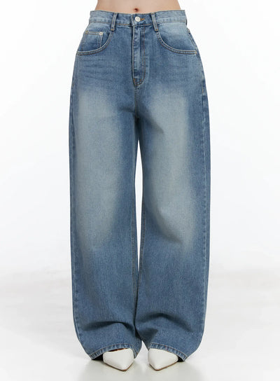 malani-vintage-wash-jeans-if520 / Dark blue