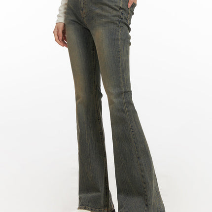 caroline-slim-fit-flared-jeans-cn428 / Blue