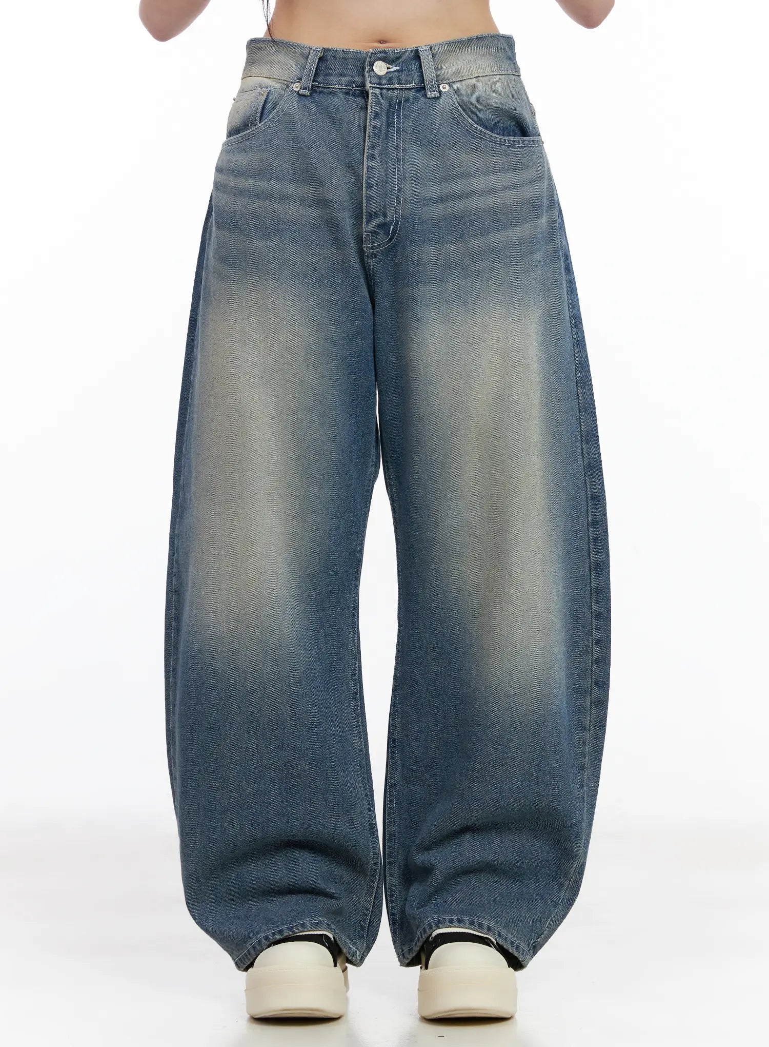 alizah-vintage-wash-wide-leg-jeans-cm512 / Blue