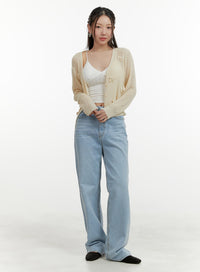 cotton-classic-straight-jeans-oy413 / Blue