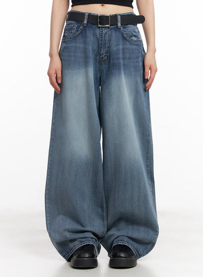 pauline-wide-leg-baggy-jeans-cy512 / Blue
