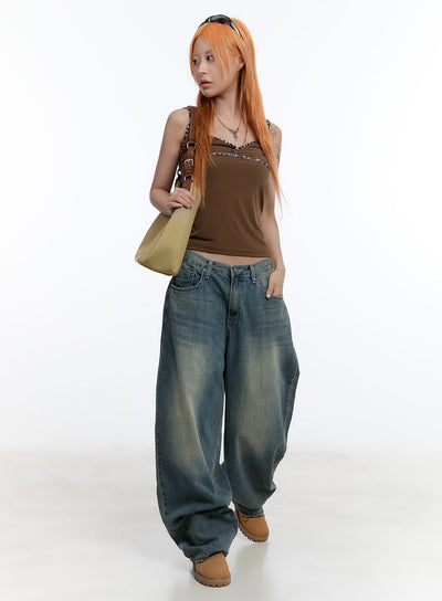 jenna-relaxed-fit-wide-leg-jeans-cu502 / Blue