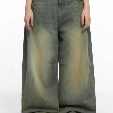 milana-vintage-washed-baggy-jeans-is525 / Blue