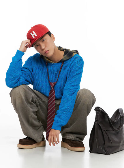 mens-knit-sweater-ig529 / Blue