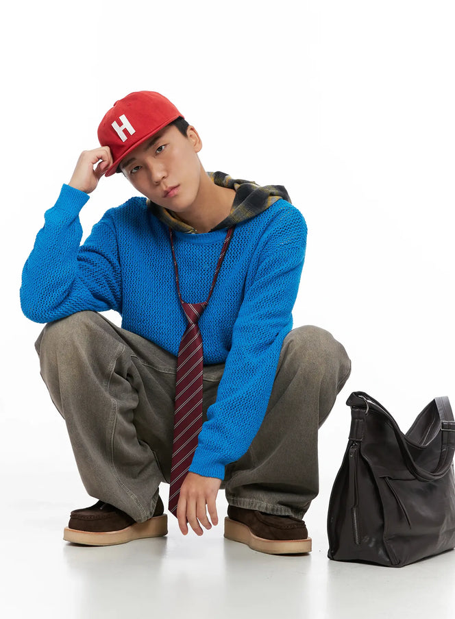 mens-knit-sweater-ig529 / Blue