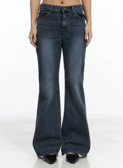 rara-fleece-flared-jeans-id503 / Blue